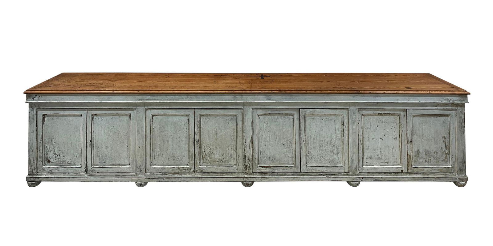 Extra Large 14' Wooden Buffet (1 of 4)