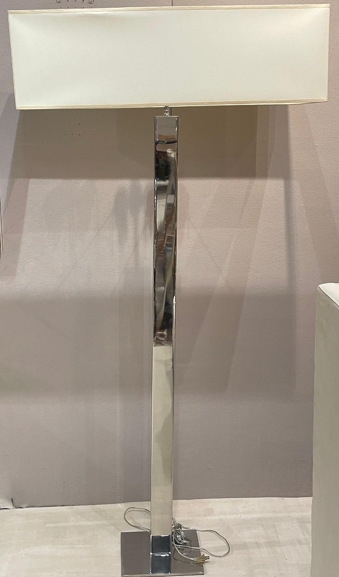 Chrome Dual Light Floor Lamp (1 of 2)