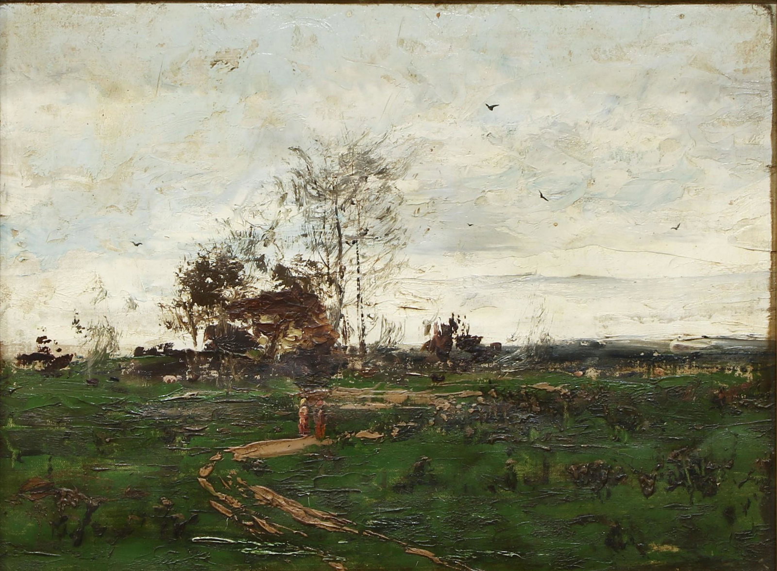 Attributed to P. Rajon Oil on Canvas (1 of 3)