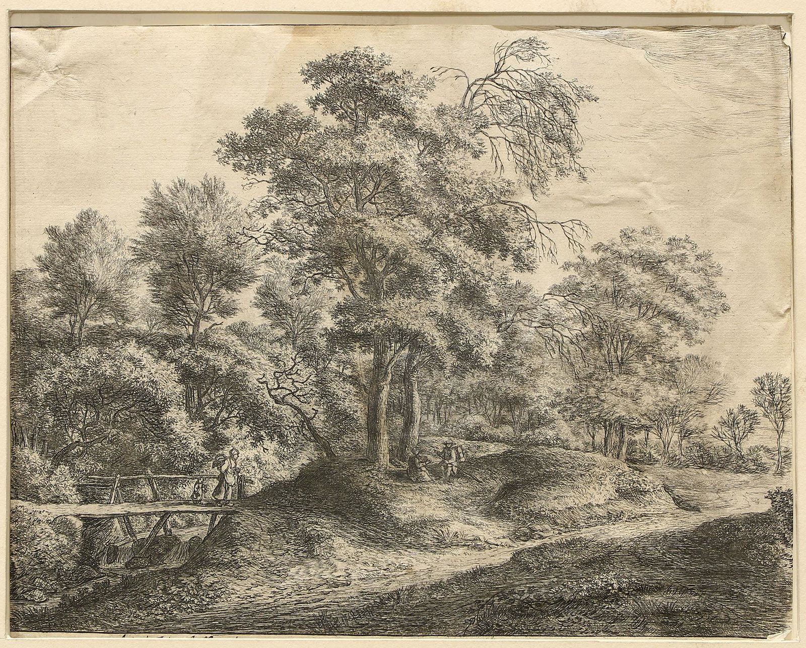 Anthonie Waterloo (1609-1690) Landscape Etching (1 of 2)