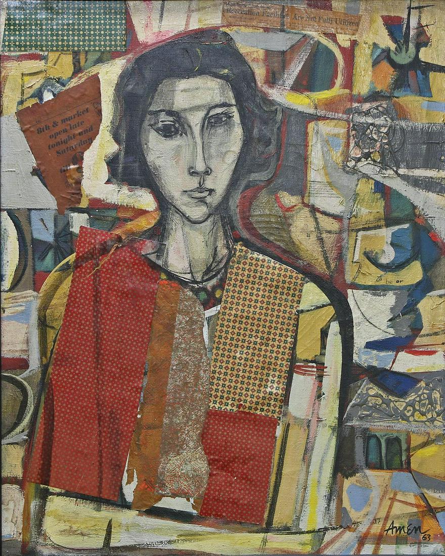 Irving Amen (American, 1918-2011) Oil on Canvas (1 of 4)