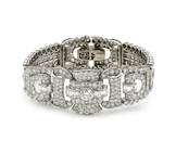 Platinum Retro 20ct Diamond Bracelet