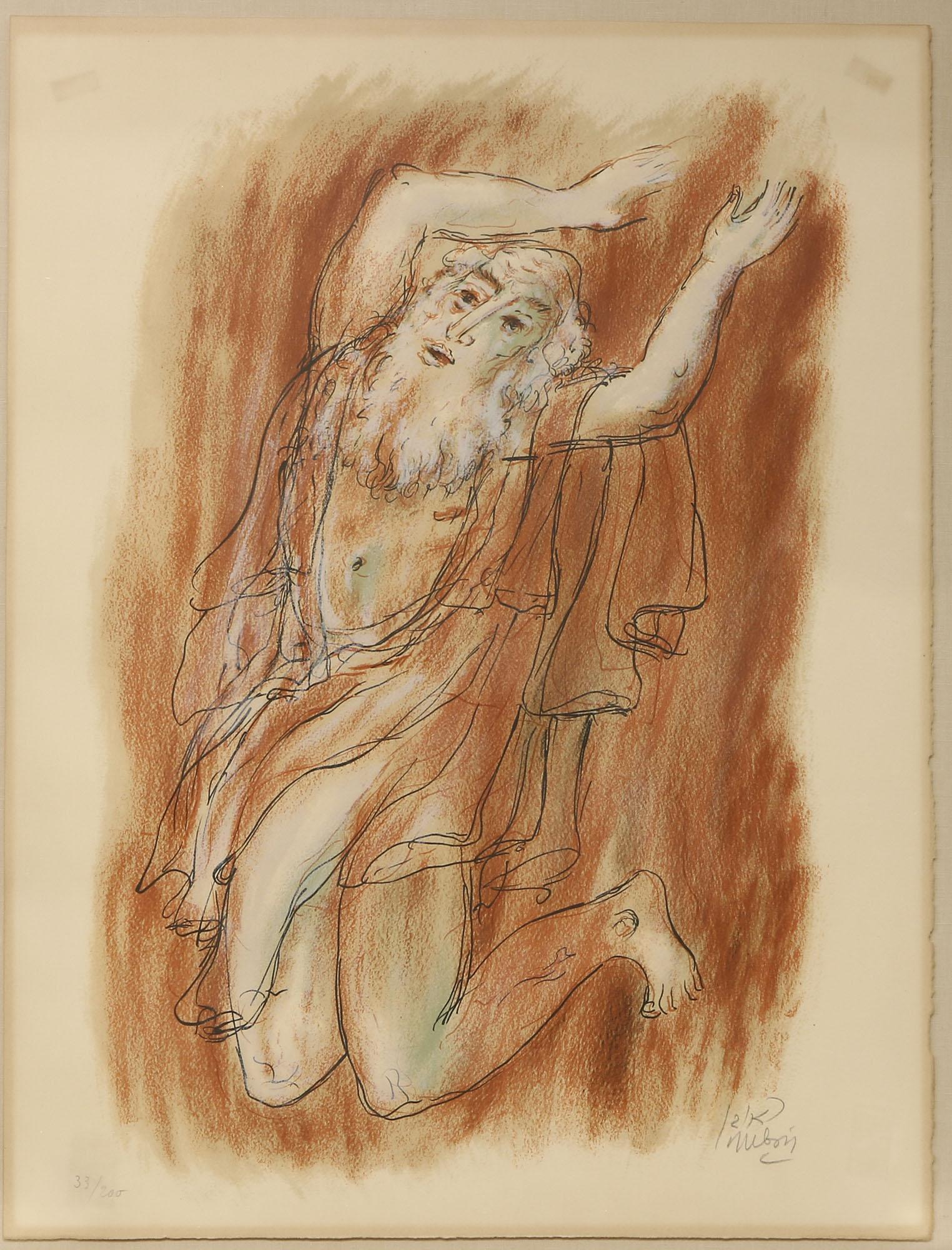 Reuven Rubin (Israeli, 1893-1974) Jeremiah Lithograph (1 of 4)