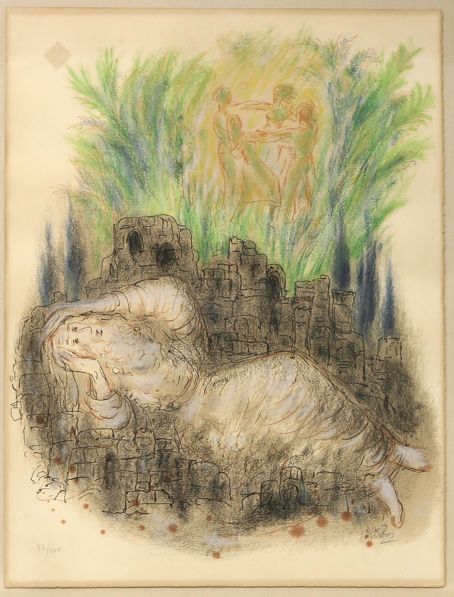 Reuven Rubin (Israeli, 1893-1974) Jeremiah Lithograph (1 of 4)