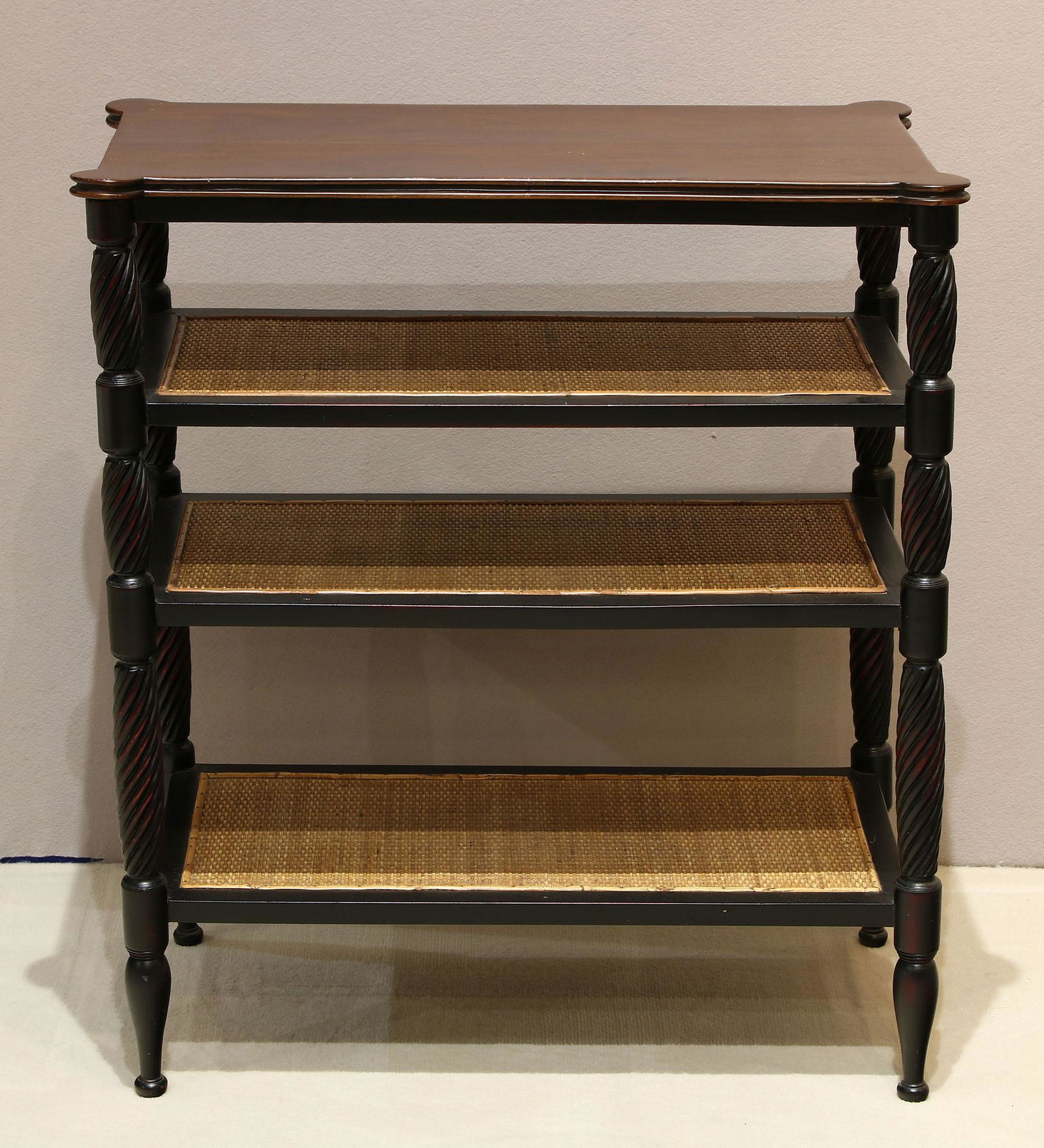 Palecek 4 Tier Rattan End Table (1 of 4)