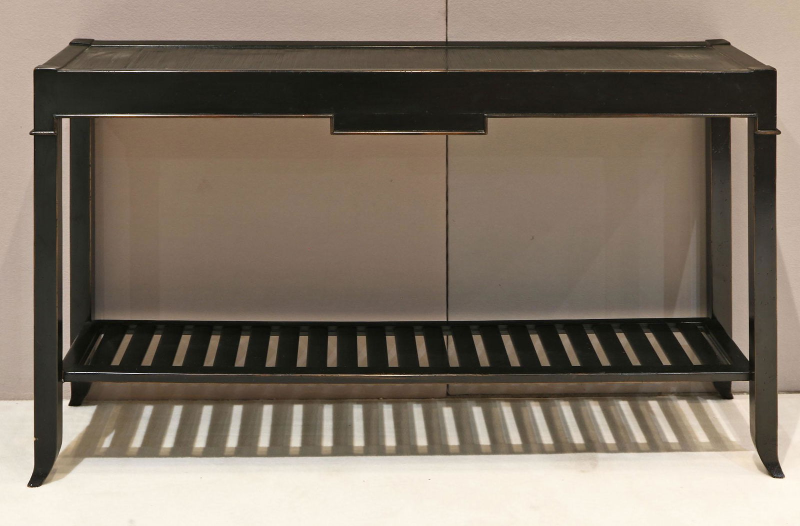 French De Bournay Black Console Table (1 of 5)