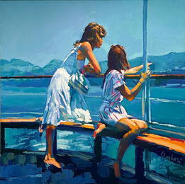 Nicola Simbari (Italian, 1927-2012) Oil on Canvas