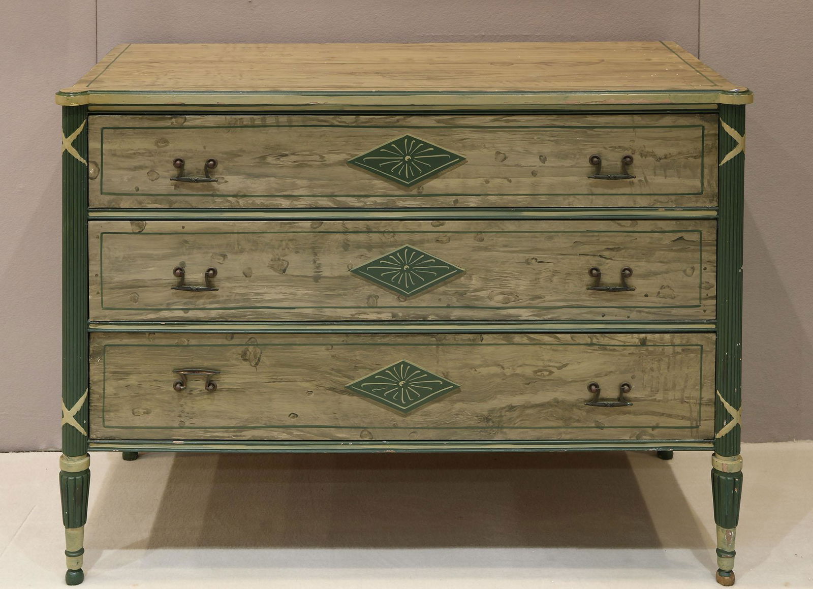 Vintage Painted 3 Drawer Dresser (1 of 6)