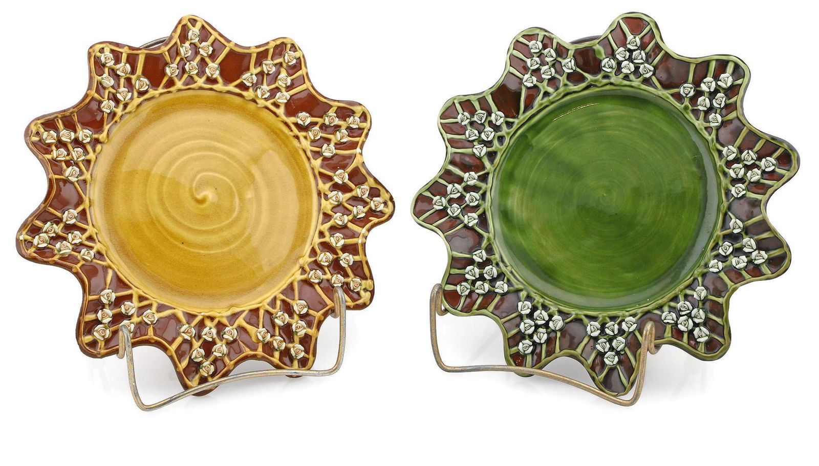 12 Mackenzie Childs Wittika Pickle & Peanut Plates (1 of 6)