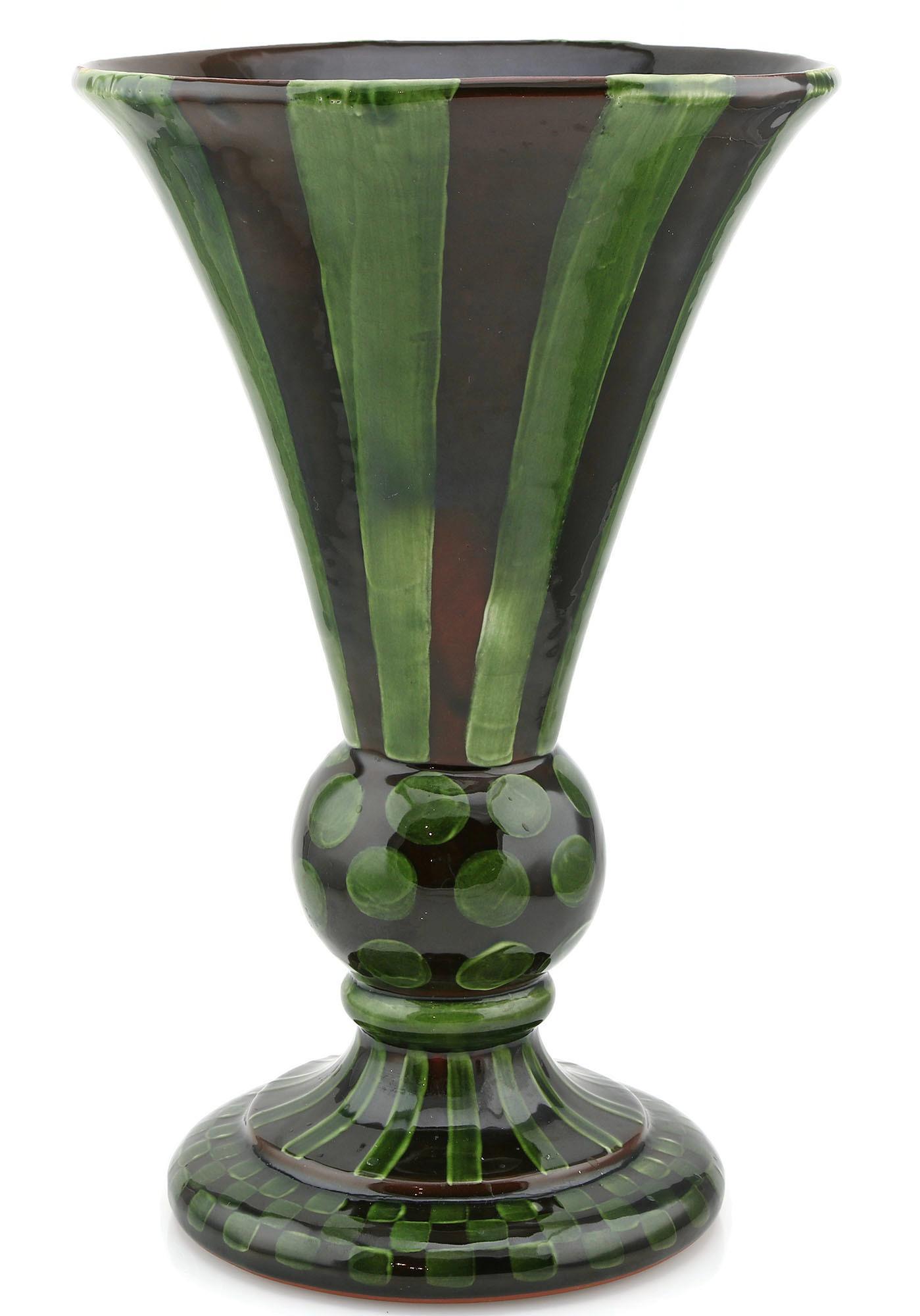 Mackenzie Childs Wittika Pickle Vase (1 of 3)