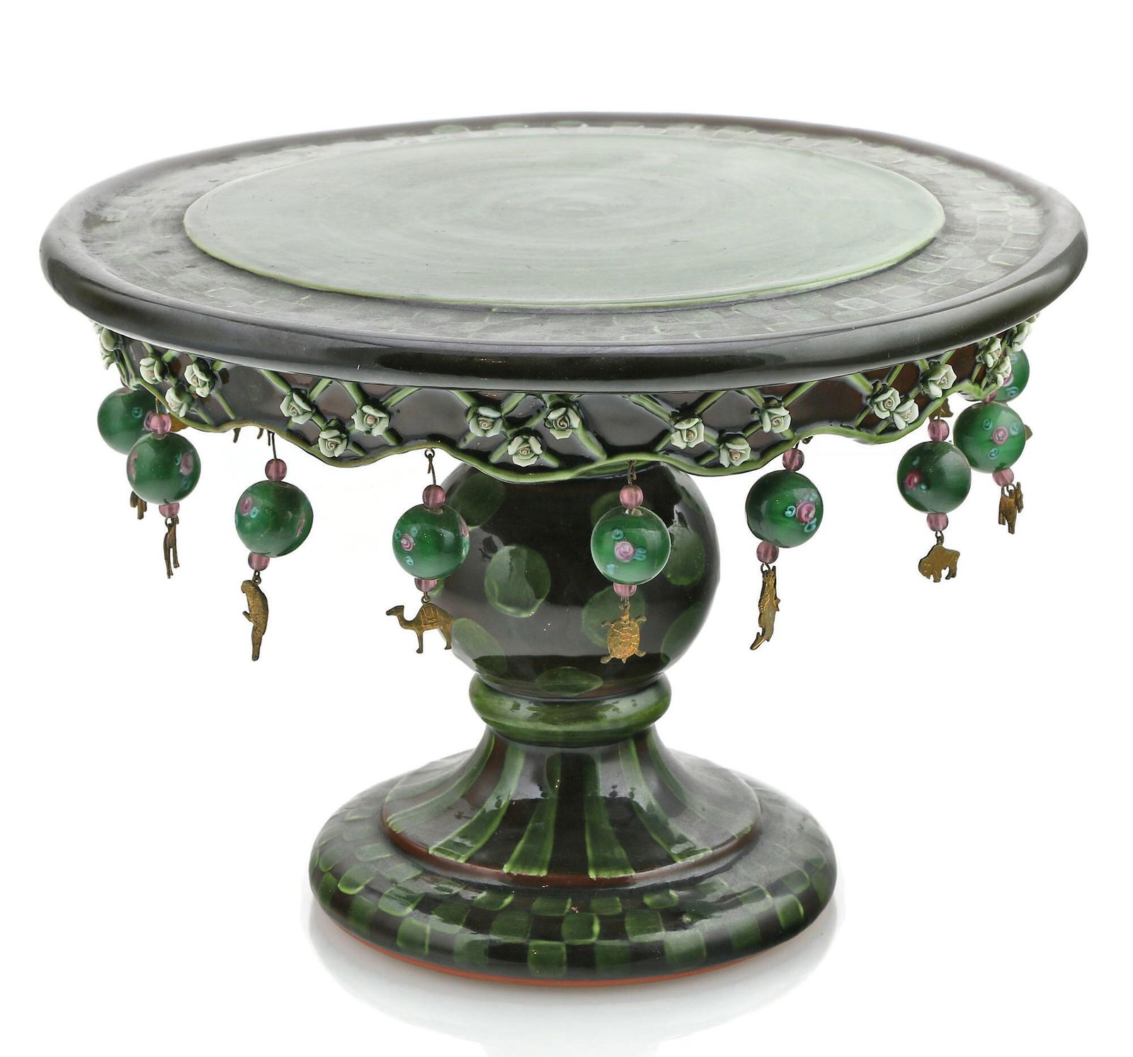 Mackenzie Childs Wittika Pickles Cake Stand (1 of 5)