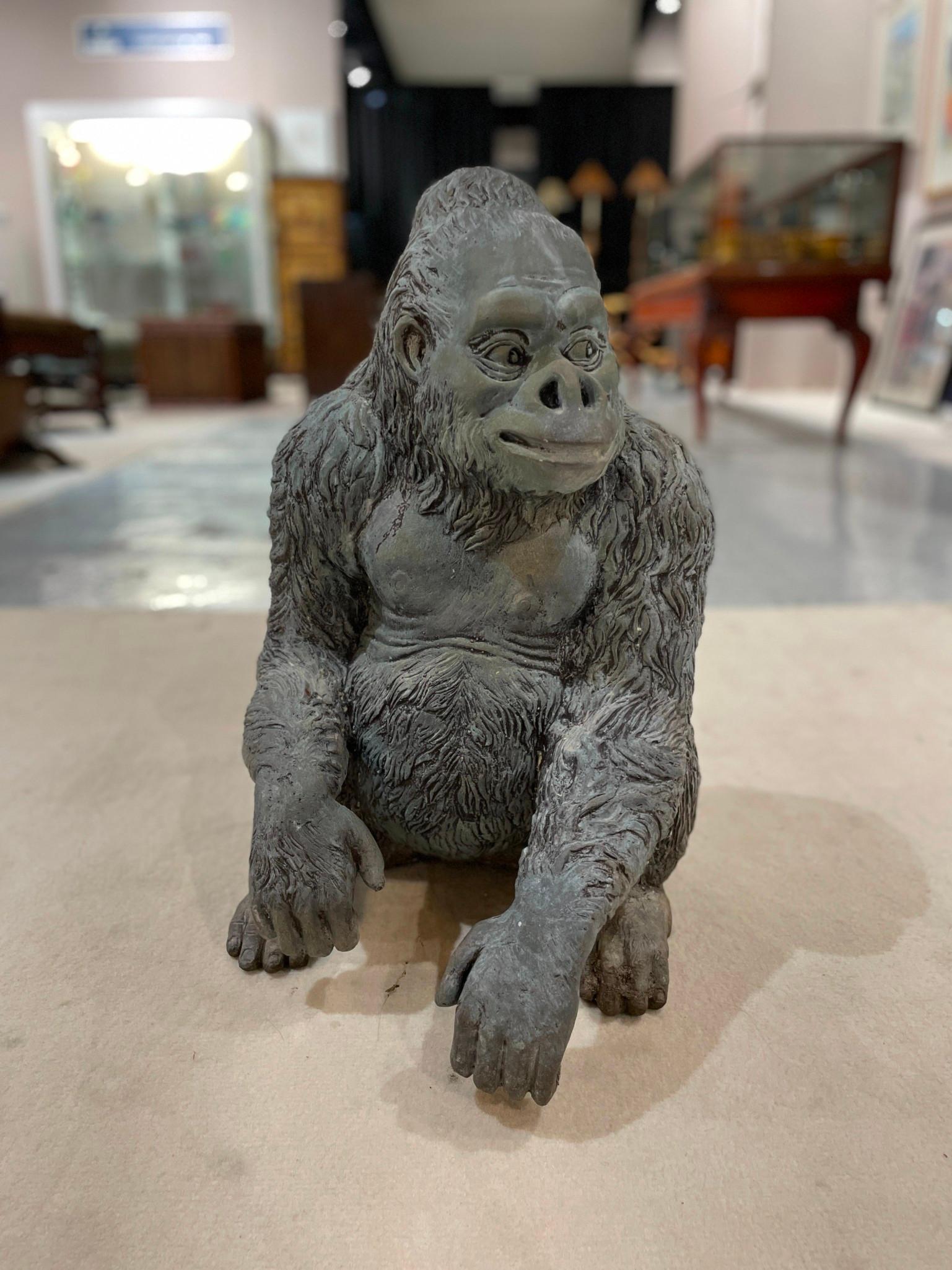 Bronze Gorilla Sculpture (1 of 3)
