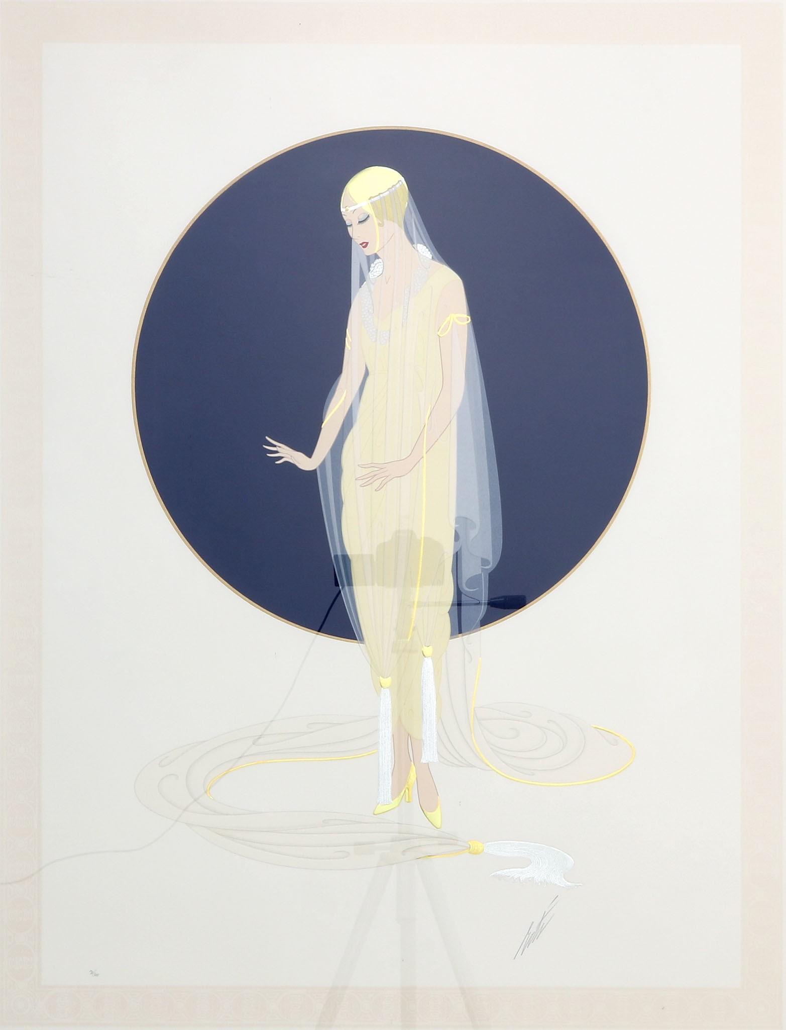 Erte Veil Gown Framed Serigraph (1 of 3)