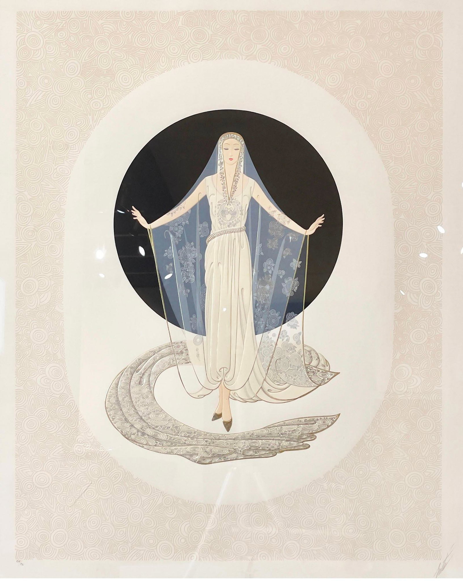 Erte Devotion Framed Serigraph (1 of 3)