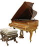 C. Bechstein Inlaid Grand Piano Model Va