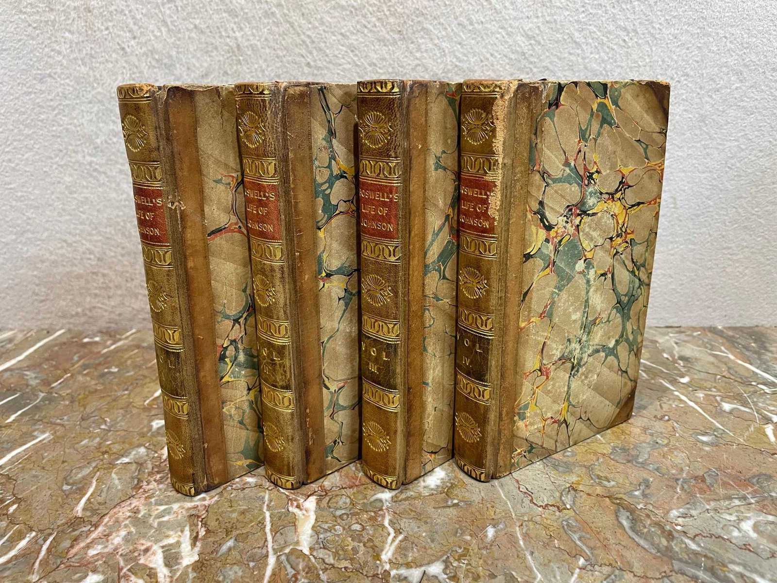 The Life of Samuel Johnson LL.D. by James Boswell Esq.: The Life of Samuel Johnson LL.D. was written by James Boswell, Esq. in 1819 and has 4 volumes. Condition is consistent with age and they measure 7" tall. Box 29 Have a similar item to sell? Contac