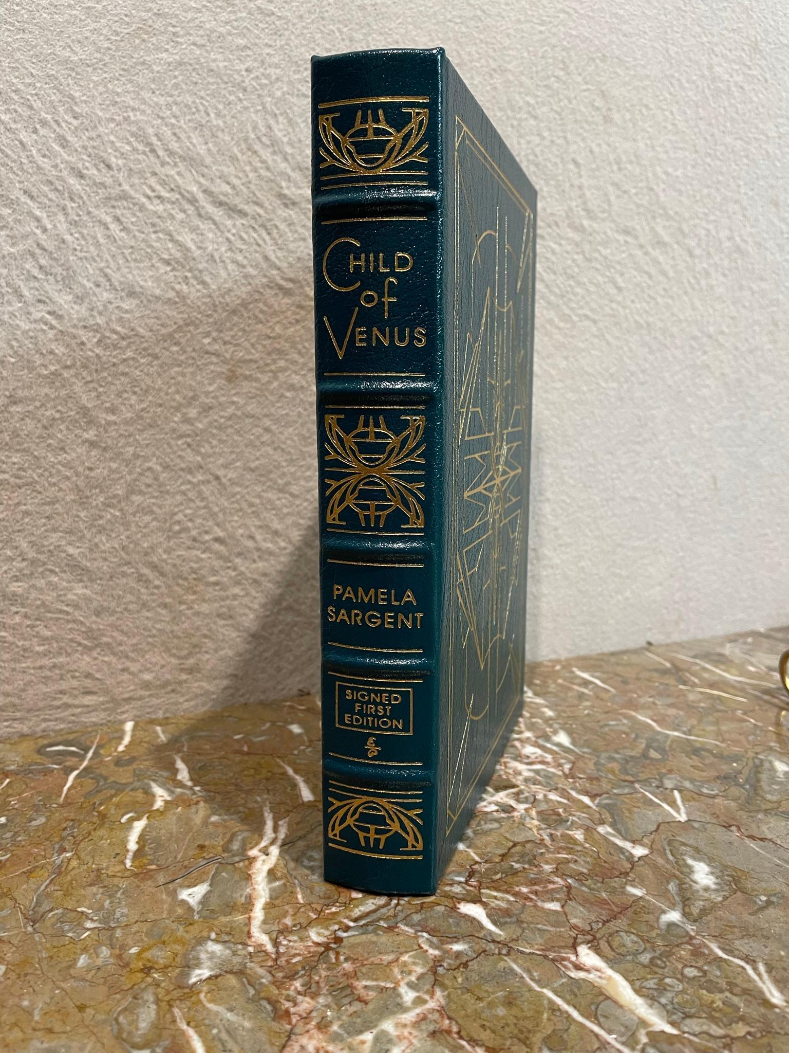 Child of Venus by Pamela Sargent-signed 1st edition: This is a signed first edition of "Child of Venus" by Pamela Sargent. It is numbered 129 of 1,125. It was printed by The Easton Press in 2001 and is in excellent condition. It measures 9.5"