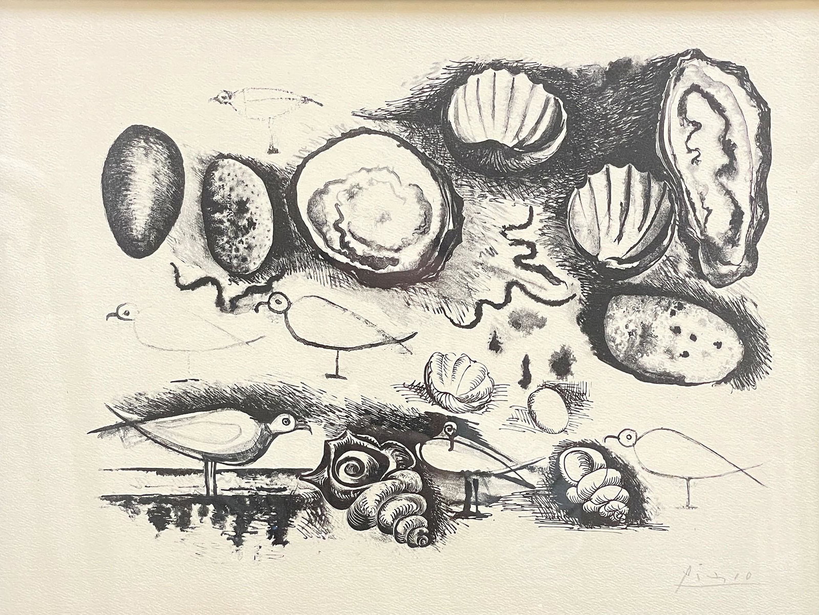 After Pablo Picasso Etching Coquillages et Oiseaux (1 of 5)