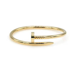 18K Yellow Gold Cartier Nail Bangle Bracelet