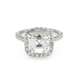 18K WG GIA 3.52ct Diamond Engagement Ring