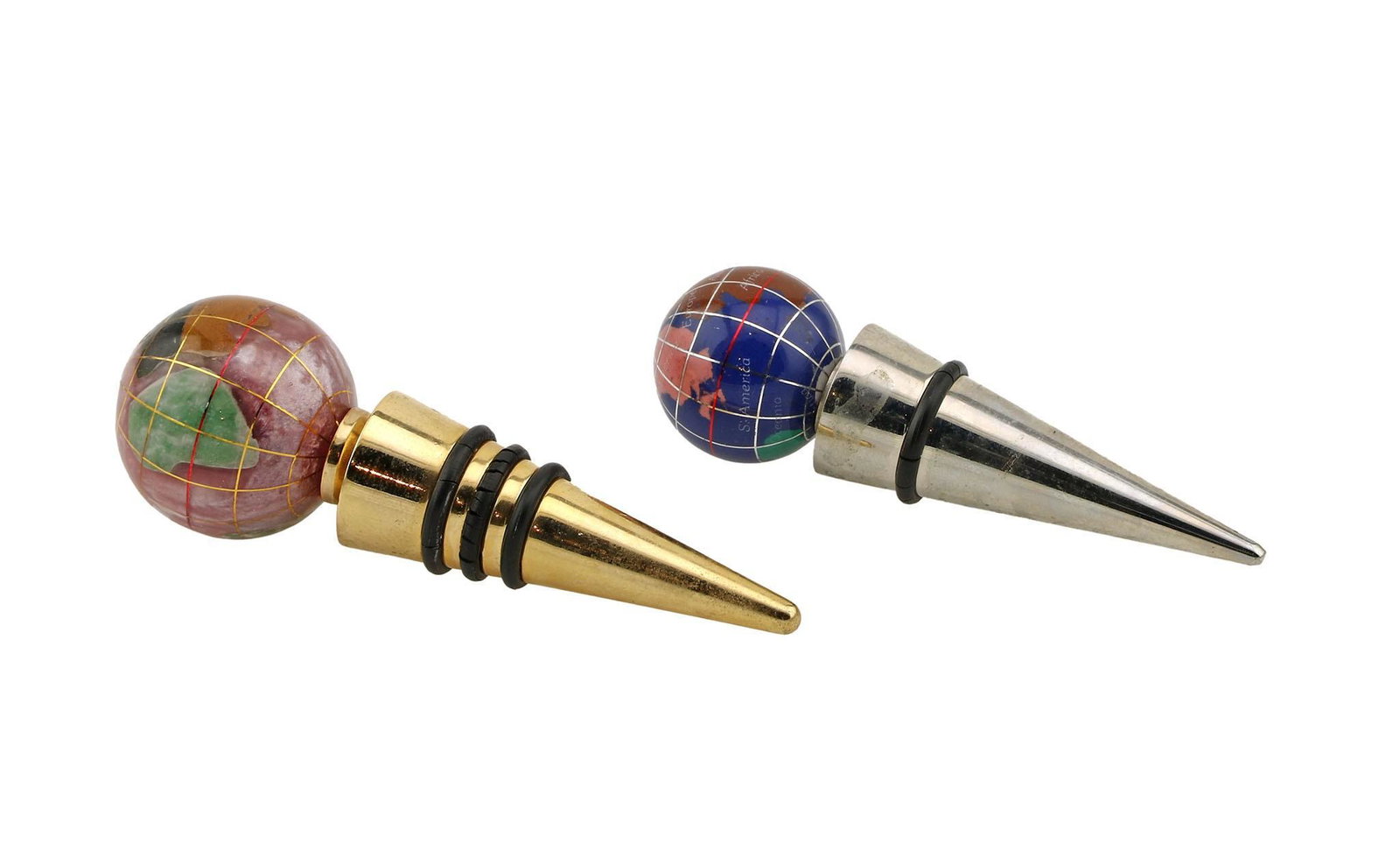 Pair of Globe Bottle Stoppers (1 of 2)