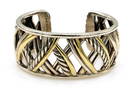 David Yurman 2 Tone Papyrus Cuff Bracelet