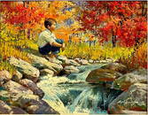 Arthur Sarnoff (American, 1912-2000) Oil on Board