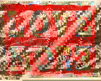 Peter Tunney "Love More" Mixed Media on Canvas