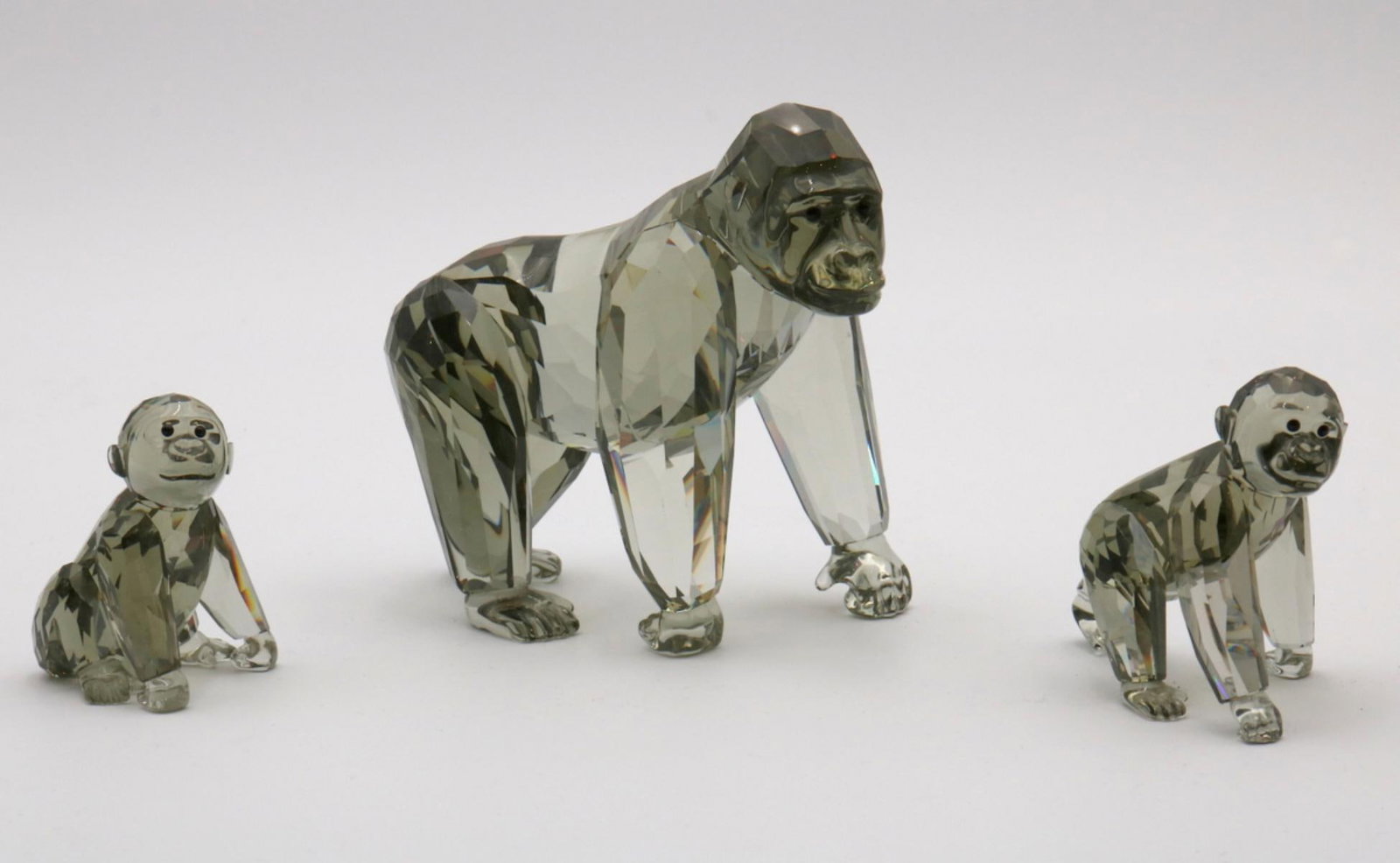 Swarovski "Gorilla Family" Crystal Group (1 of 3)