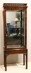 Contemporary Wooden Footed Cabinet: Contemporary Wooden Footed Cabinet. Measures approx. - 28&#34; wide x 75 1/4&#34; high x 14 1/4&#34; deep. Have a similar item to sell? Contact us at info&#64;marketauctionsinc.com Please review all p