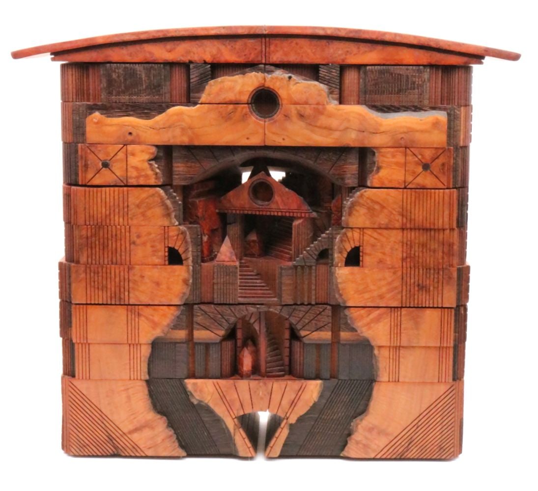 Po Shun Leong (England, b. 1941) Wooden Landscape Box (1 of 7)