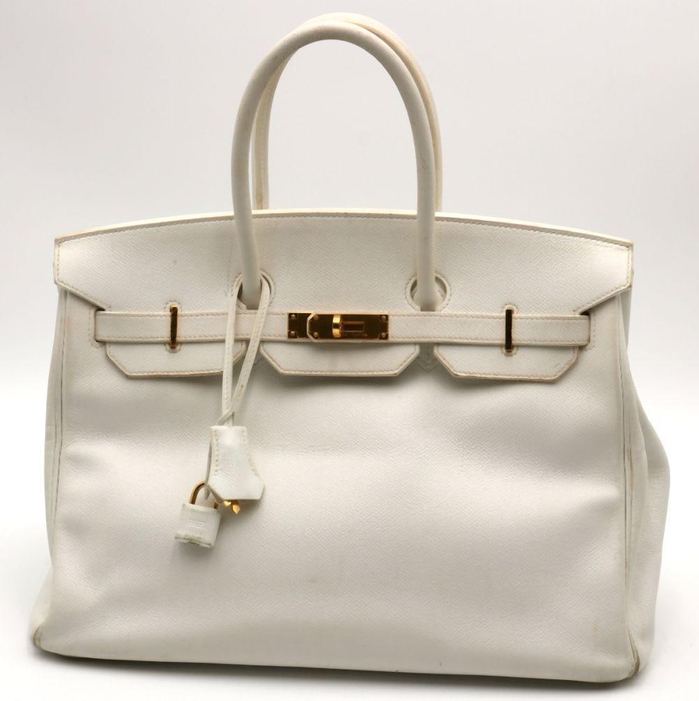 Hermes White Leather Birkin 35 (1 of 10)