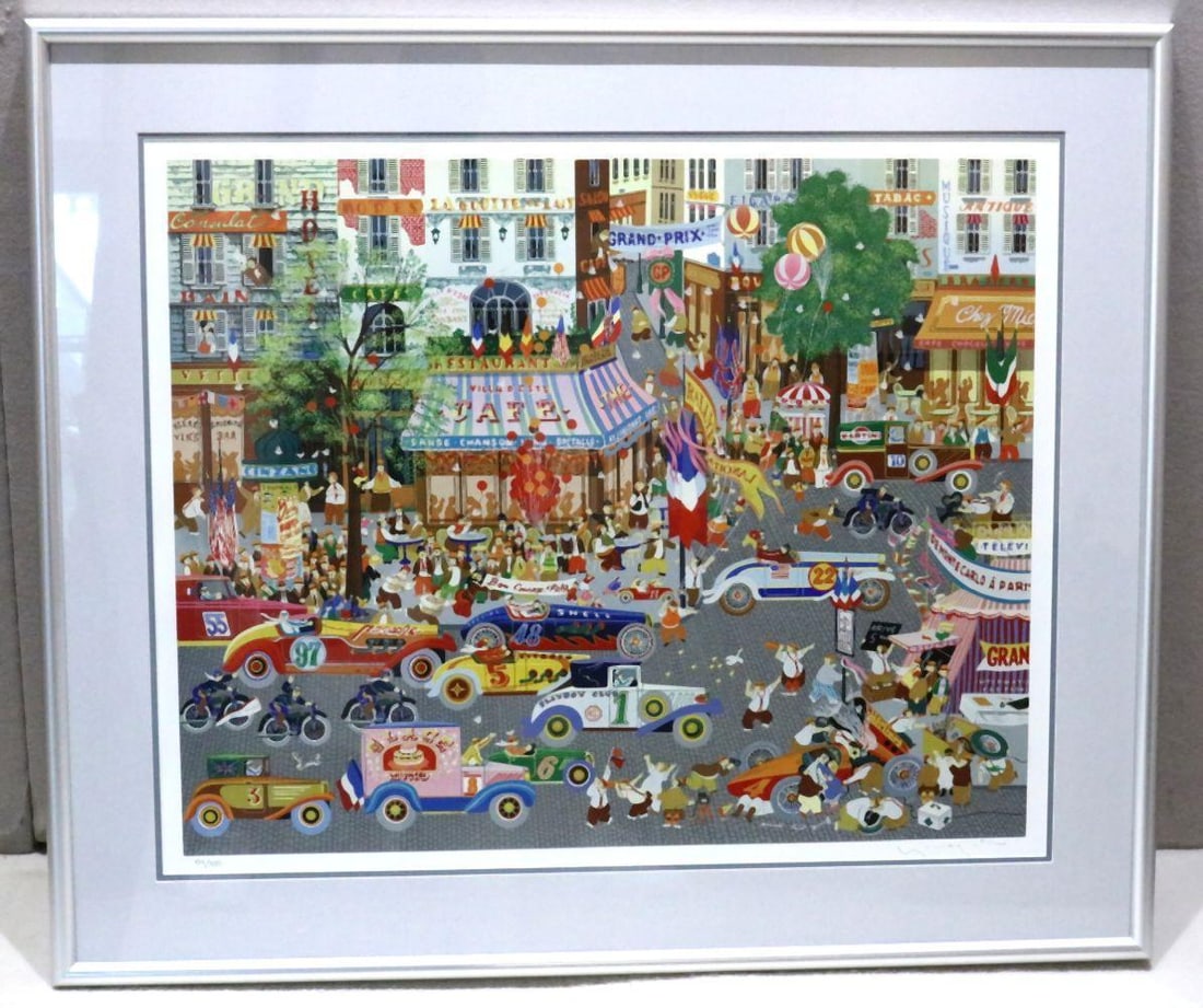 Hiro Yamagata (Japanese, b.1948) "Grand Prix" Serigraph (1 of 5)