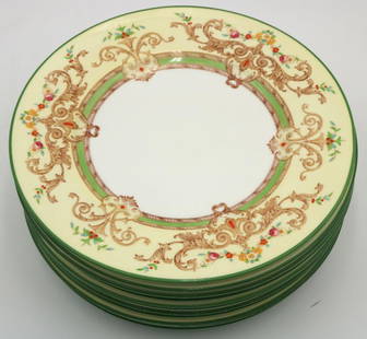 12 Pc. Vintage Cauldon England China Dinner Plates: 12 Pc. Vintage Cauldon England China Dinner Plates. Measures approx. - 10 1/2&#34; diameter. Have a similar item to sell? Contact us at info&#64;marketauctionsinc.com Please review all photos closely.