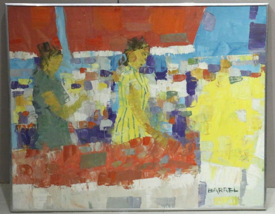 Italo Botti (American 1923-2003) Oil Painting on Canvas: Italo Botti (George Barrel) (American 1923-2003) Oil Painting on Canvas. Signed Barrel lower right. Total measurements approx. - 24 3/8" high x 30 1/2" wide. Have a similar item to sell? Conta