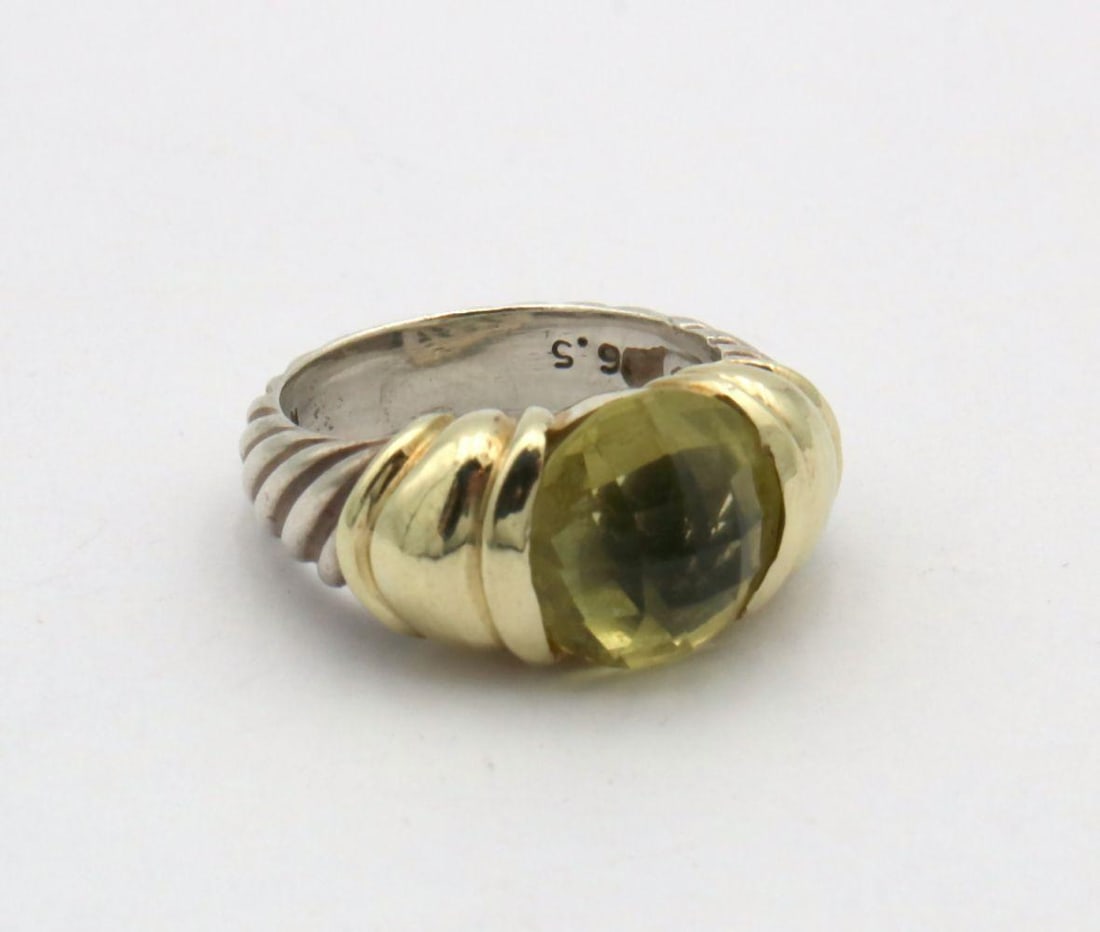 David Yurman 14Kt & Sterling Silver Ring (1 of 4)