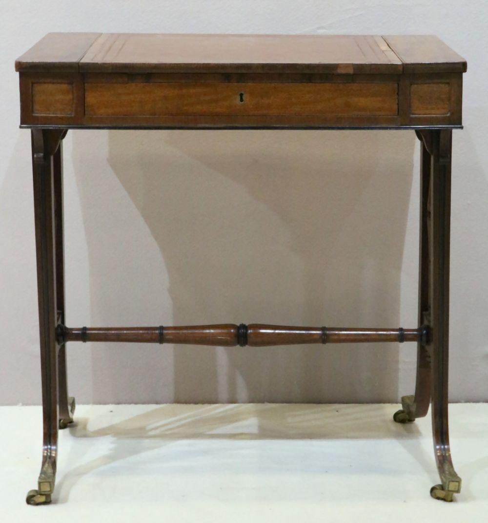 Early 19th C. Regency Mahogany Writing Table (1 of 5)