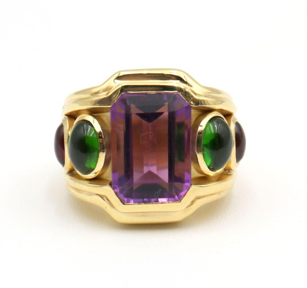 Seidengang 18Kt Amethyst & Tourmaline Ring (1 of 5)