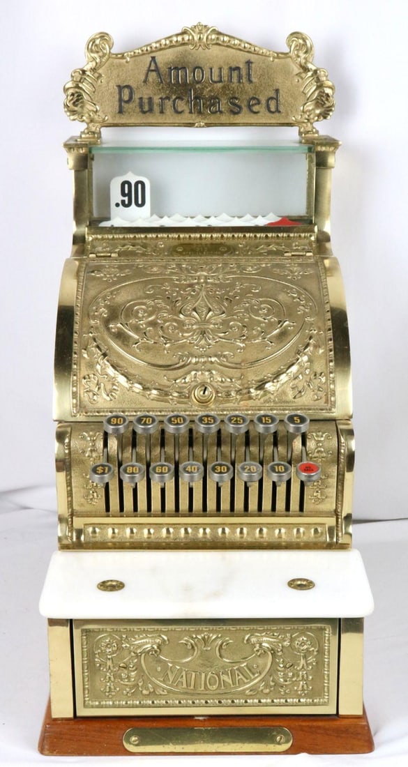 National #313 Brass Cash Register (1 of 7)