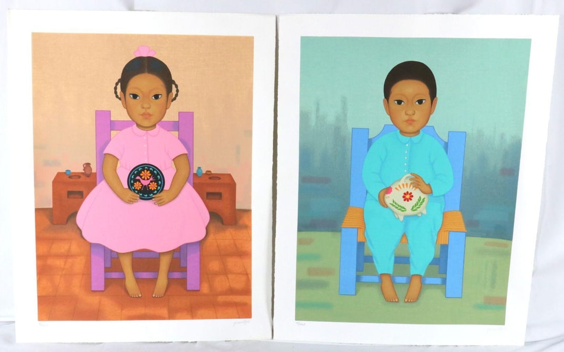 Gustavo Montoya Serigraphs, Unframed (1 of 7)