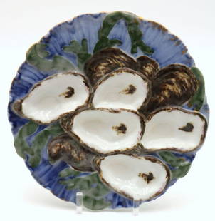 Rare Rutherford B. Hayes 5 Well Porcelain Oyster Presidential Plate: Rare Rutherford B. Hayes 5 Well Porcelain Oyster Presidential Plate. Painted by Theodore R. Davis. Haviland &amp; Co. Dated August 10th, 1880. Measures approx. - 8 3/4&#34; diameter. Have a similar it