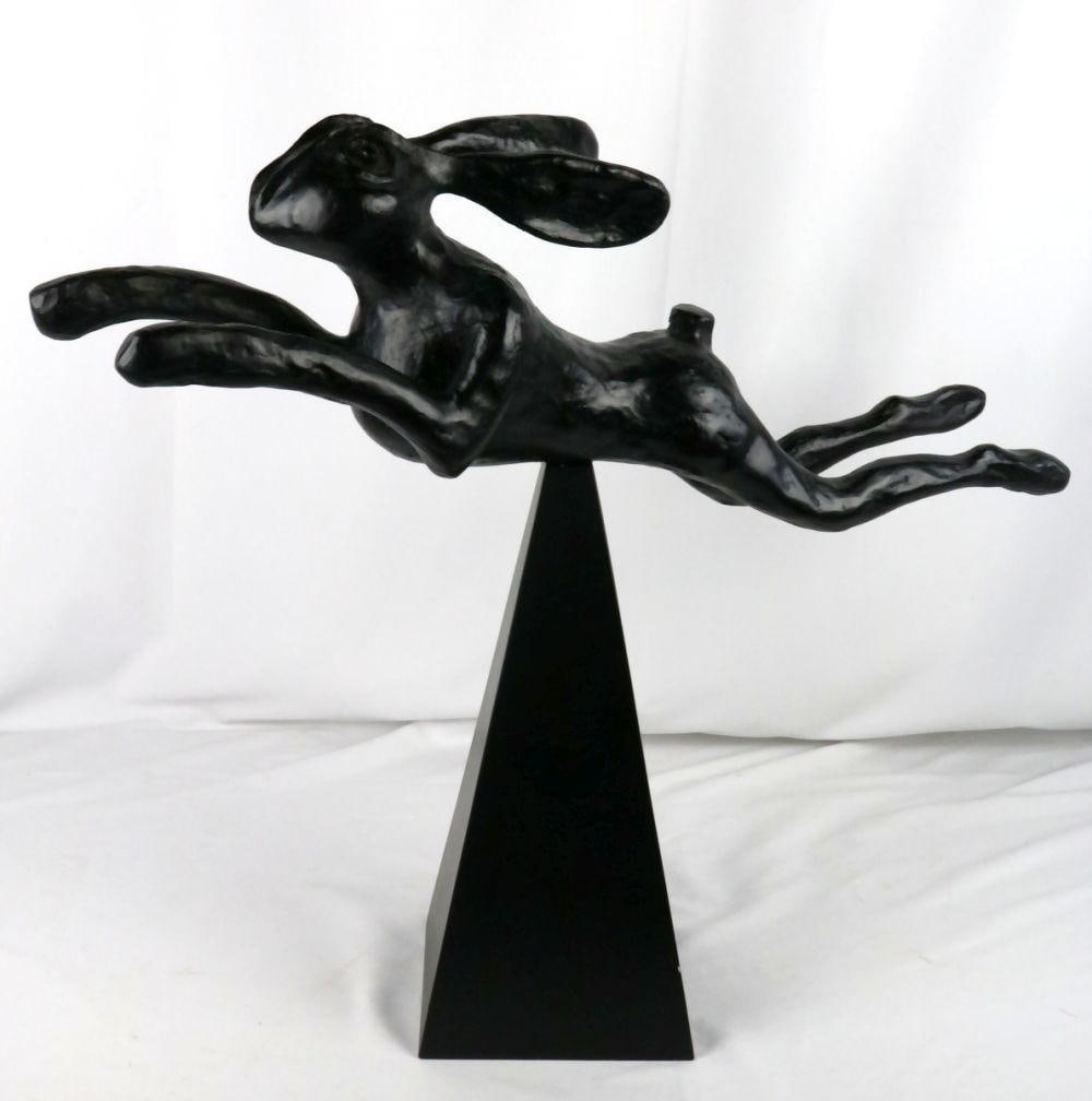 Rare Joseph Meerbott "Rabbit" Bronze Sculpture (1 of 6)