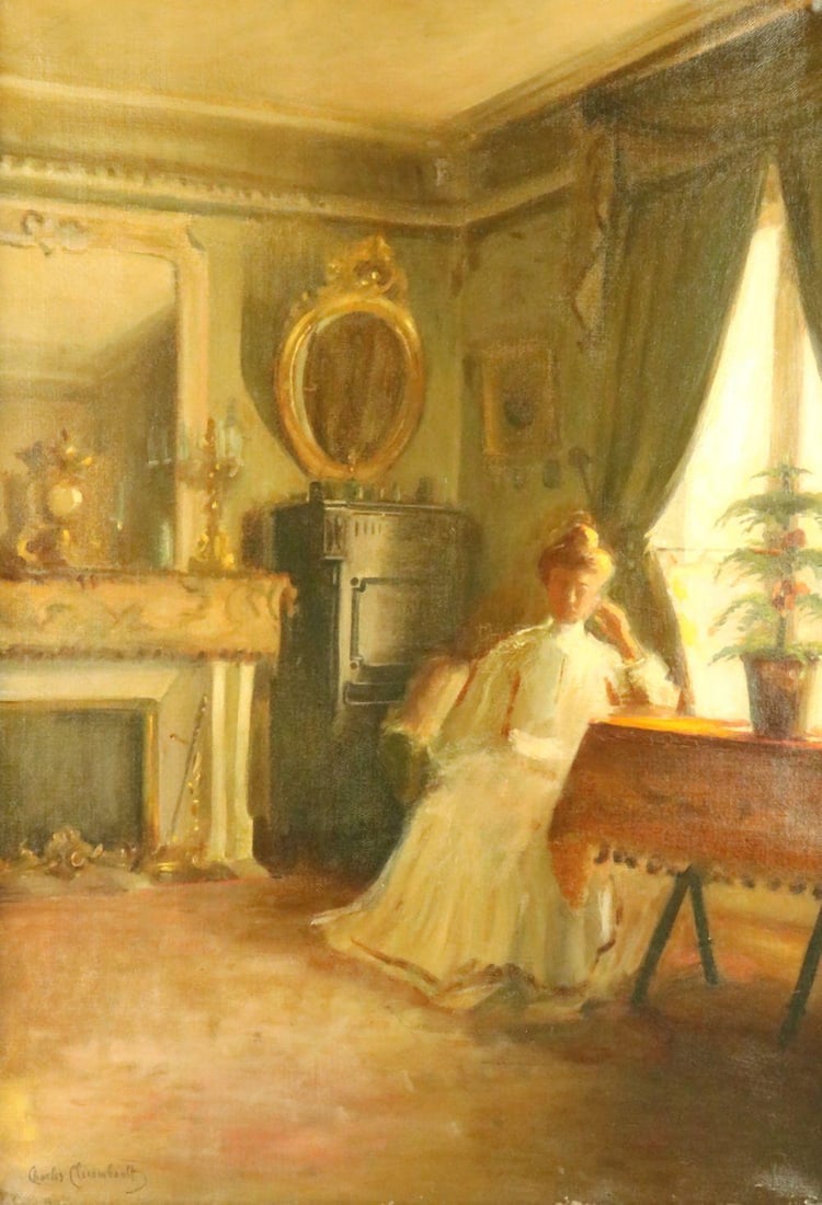 Charles Clerambault (French, b.1885) Oil Painting on Canvas (1 of 7)