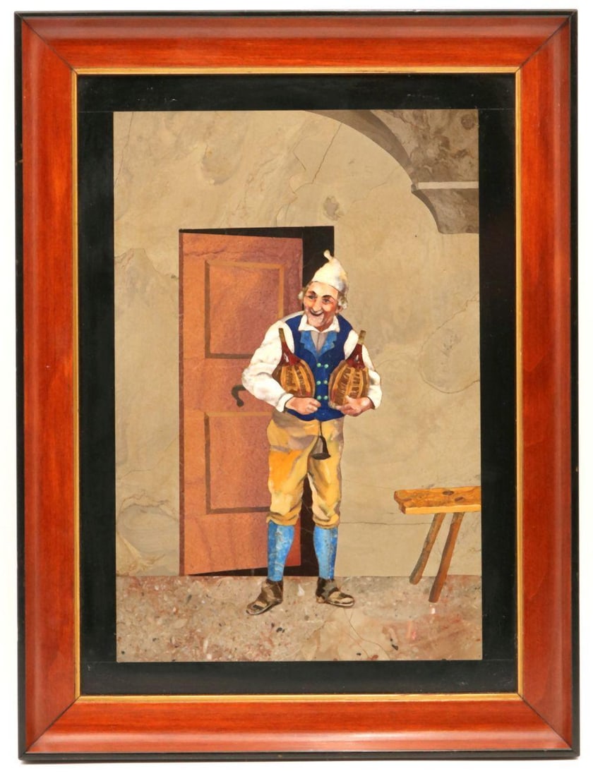 Antique Italian Pietra Dura Plaque (1 of 4)