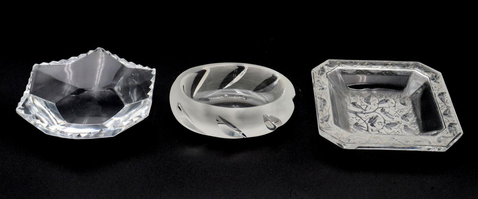 Three Lalique France Crystal Dishes (1 of 4)