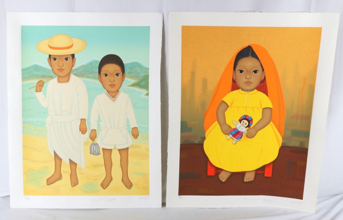 Gustavo Montoya Serigraphs, Unframed (1 of 8)