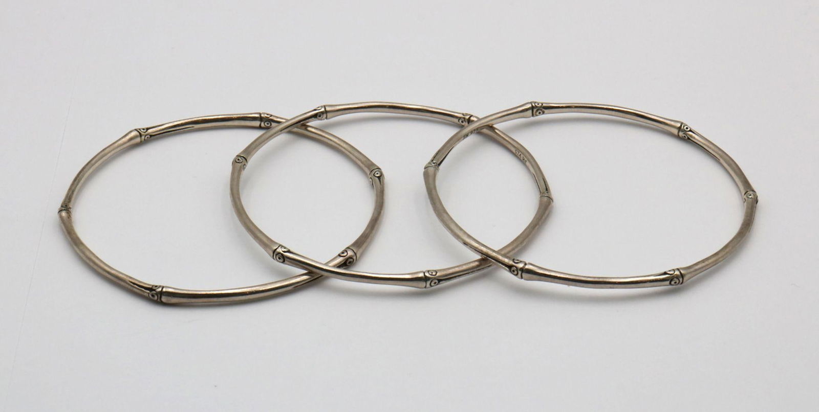 John Hardy "Bamboo" Sterling Silver Bangles (1 of 4)