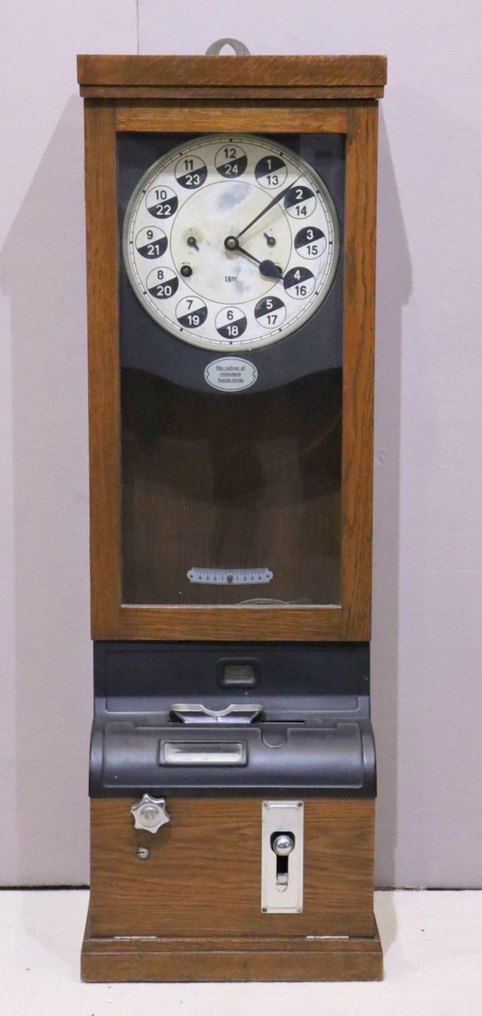 Large Vintage IBM Time Recorder Clock (1 of 8)