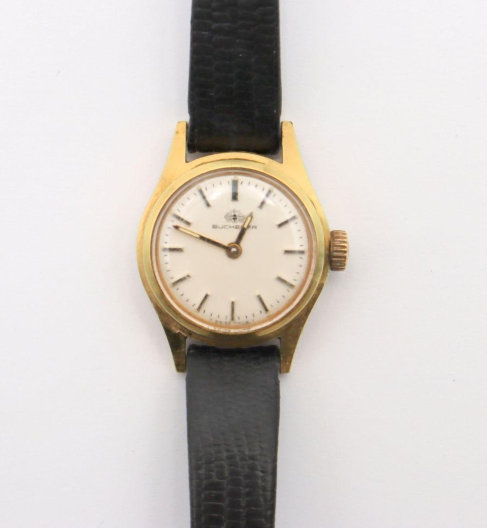 Bucherer Gold Filled & Stainless Steel Ladies Wristwatch: Bucherer Gold Filled & Stainless Steel Ladies Wristwatch. Circa 1960's. Have a similar item to sell? Contact us at info@marketauctionsinc.com **If you do not want us to ship for you, plea