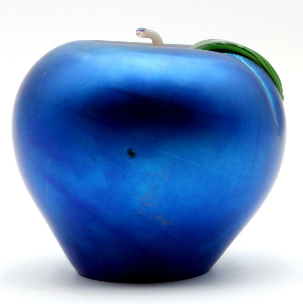 Orient & Flume Iridescent Glass Apple Paperweight (1 of 3)